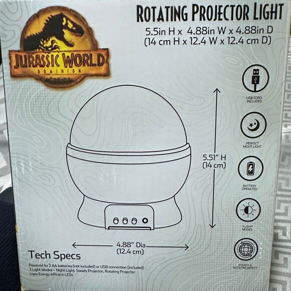 Jurassic World rotating projector light. - Picture 6 of 6